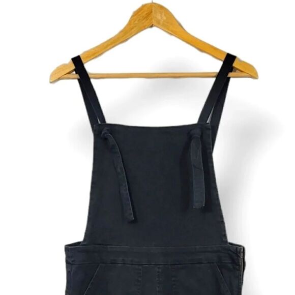 NEW Loup Knot Stretch Washed Black Twill Overalls in Black Size Medium - Picture 6 of 11